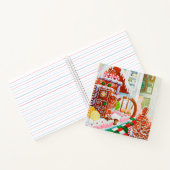 CARNET À RELIER EN SPIRALE GINGERBREAD SURPRISE 8, (Intérieur)