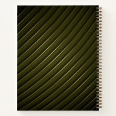 Carnet à reliure ornée de fleurs dorées (Dos)