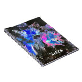 Carnet à reliure spirale Electric Bloom Abstract (Côté Droit)