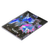 Carnet à reliure spirale Electric Bloom Abstract (Côté gauche)