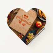 Carnet à reliure spirale en forme de cœur (Dos)