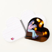 Carnet à reliure spirale en forme de cœur (Intérieur)