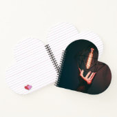 Carnet à reliure spirale en forme de cœur (Intérieur)