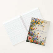 Carnet à reliure spirale Fleur sauvage (Intérieur)