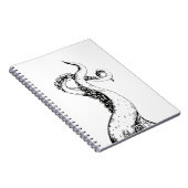 carnet à reliure spirale tentacules de pieuvre (Côté Droit)