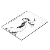 carnet à reliure spirale tentacules de pieuvre (Côté gauche)