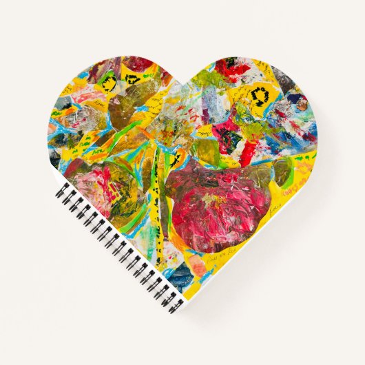 Carnet A Rose By Any Other Name heart-shaped notebook (Devant)
