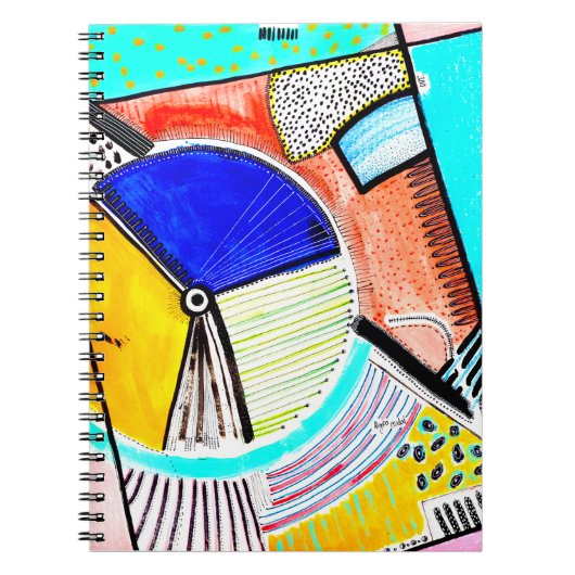 Carnet à roues Abstrait (Devant)