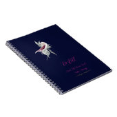 Carnet à spirale botanique élégant pour oiseaux (Côté Droit)