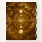 Carnet à spirale céleste doré (Dos)