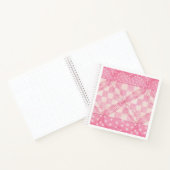 CARNET À SPIRALE COEUR ROSE 8,5x8,5 (Intérieur)