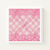 CARNET À SPIRALE COEUR ROSE 8,5x8,5 (Dos)