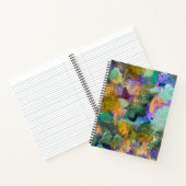 Carnet à spirale de champ de fleurs d'art abstrait (Intérieur)