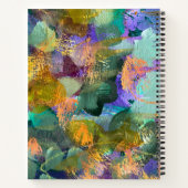 Carnet à spirale de champ de fleurs d'art abstrait (Dos)