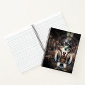 Carnet à spirale de faucon vapeur (Intérieur)