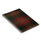 Carnet à spirale de tartan de feuille d'érable (Côté Droit)