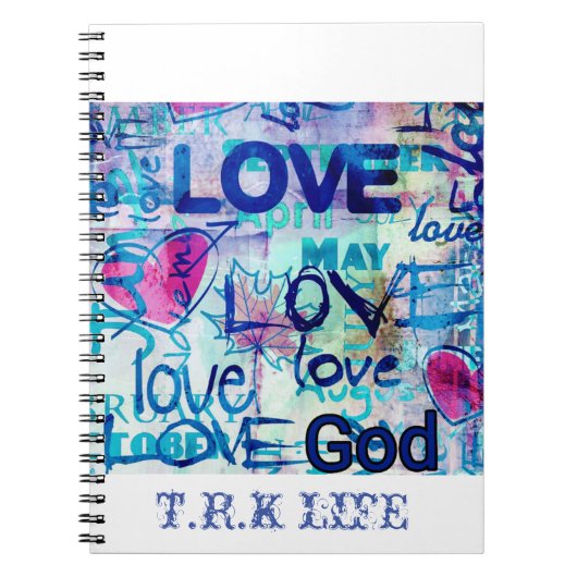 CARNET À SPIRALE DIEU EST AMOUR (NEUF) (Devant)