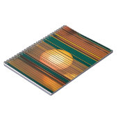 Carnet à spirale esthétique Lignes de coucher de s (Côté gauche)