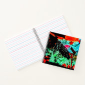 Carnet à spirale Fleur calme, Fleur abstraite liss (Intérieur)