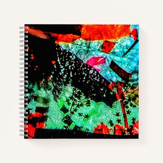 Carnet à spirale Fleur calme, Fleur abstraite liss (Devant)