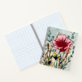 Carnet à spirale Fleur sauvage (Intérieur)