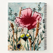 Carnet à spirale Fleur sauvage (Dos)