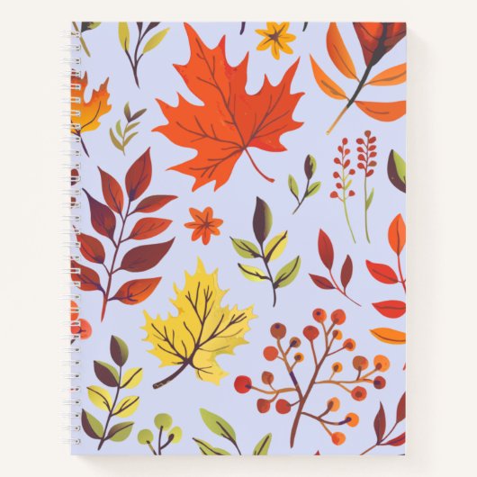 Carnet à spirale florale d'aquarelle (Devant)