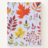 Carnet à spirale florale d'aquarelle (Dos)