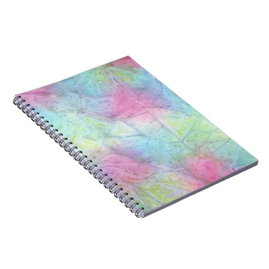 Carnet à spirale flou multicolore (Côté Droit)