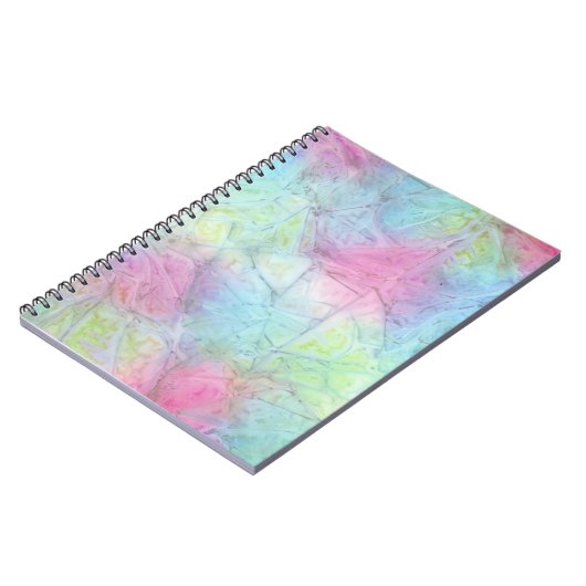 Carnet à spirale flou multicolore (Côté gauche)