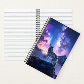 Carnet à spirale Loup Cosmique (À l'intérieur)