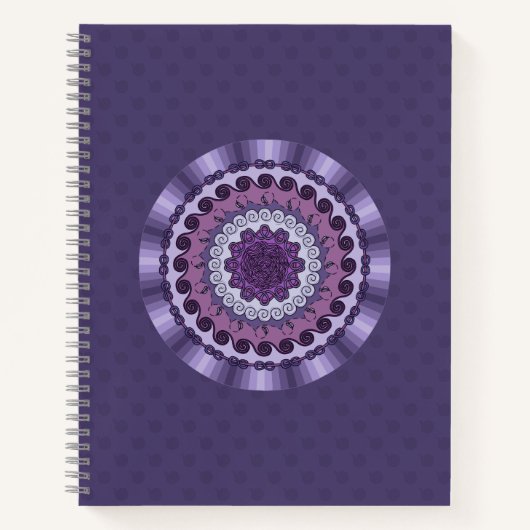 Carnet à spirale Mandala du Vent (Devant)