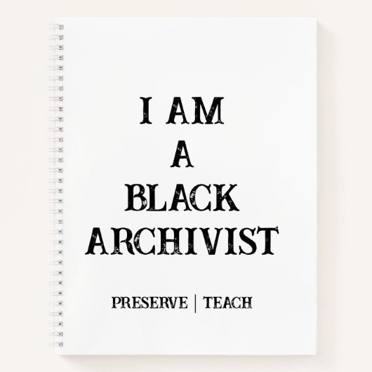 Carnet à spirale Notes de terrain d'archiviste (Devant)