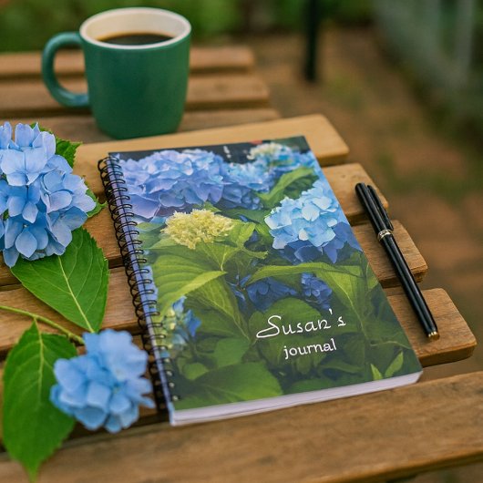 Carnet à spirale photo Nikko Blue Hydrangea Fleur