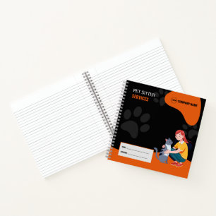 Carnet à spirale pour services de gardiennage d'an