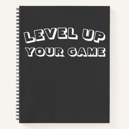Carnet à spirale "RELEVEL UP Your GAME" (Devant)