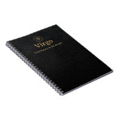 Carnet à spirale Vierge - Aspect simili-cuir (Côté Droit)
