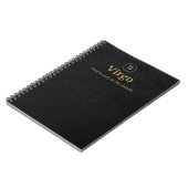 Carnet à spirale Vierge - Aspect simili-cuir (Côté gauche)