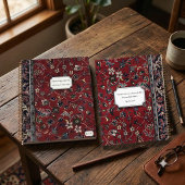 Carnet à spirales avec impression de tapis rouge v