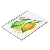Carnet à spirales Citron “Limonier ferraris” (Côté gauche)