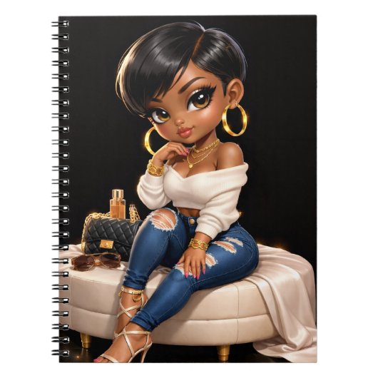 carnet à spirales élégant (Devant)