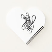 Carnet à spirales en forme de cœur (Dos)
