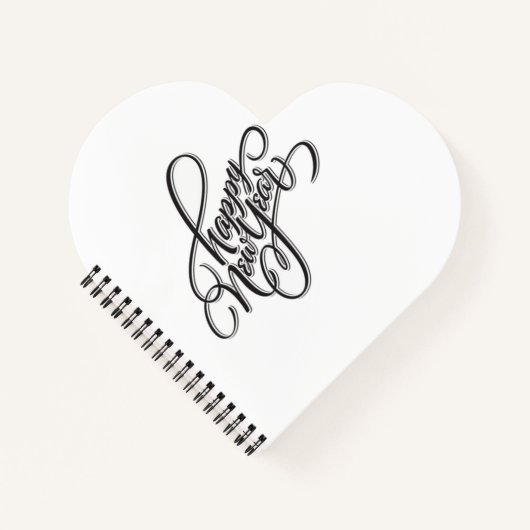 Carnet à spirales en forme de cœur (Devant)