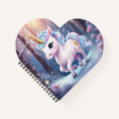 Carnet à spirales en forme de cœur (Devant)