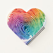 Carnet à spirales en forme de cœur (Dos)