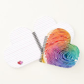 Carnet à spirales en forme de cœur (Intérieur)