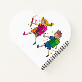 Carnet à spirales en forme de cœur (Dos)
