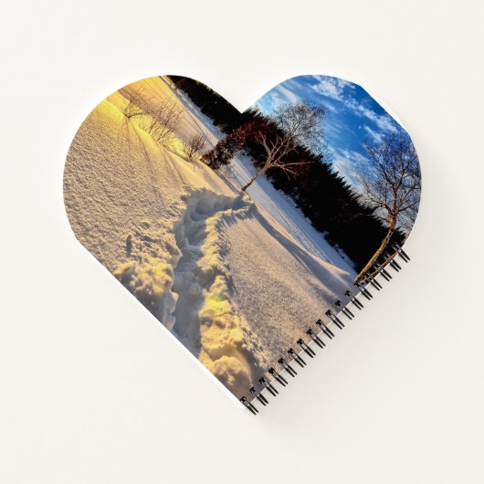 Carnet à spirales en forme de cœur (Dos)