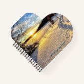 Carnet à spirales en forme de cœur (Devant)