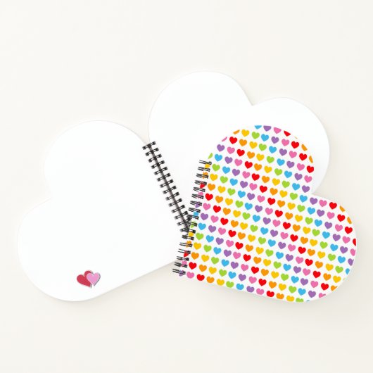 Carnet à spirales en forme de cœur (Intérieur)